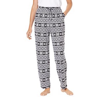 Dreams & Co. Plus Size Knit Sleep Pant