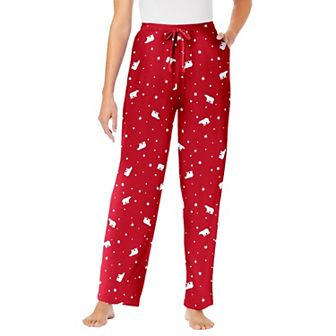 Dreams & Co. Plus Size Knit Sleep Pant