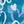 Deep Teal Hearts