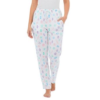 Dreams & Co. Plus Size Knit Sleep Pant