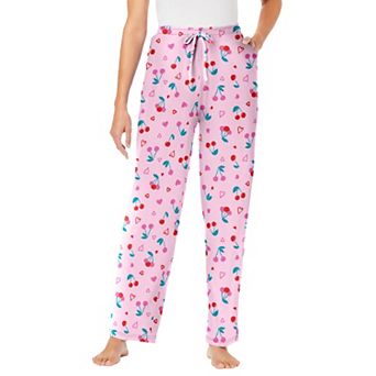 Dreams & Co. Plus Size Knit Sleep Pant
