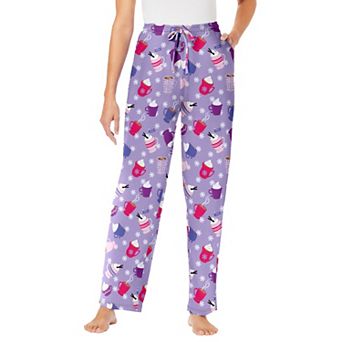 Dreams & Co. Plus Size Knit Sleep Pant