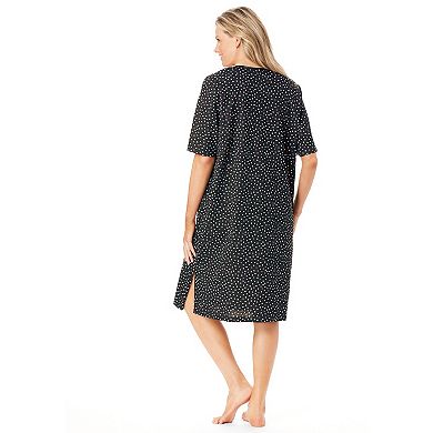 Dreams & Co. Plus Size Short-Sleeve Sleepshirt