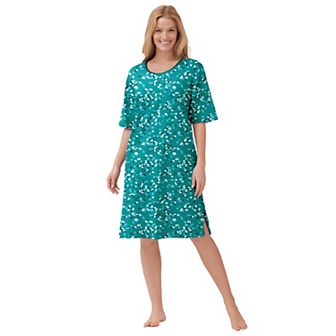 Dreams & Co. Plus Size Short-Sleeve Sleepshirt