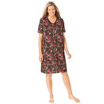 Dreams & Co. Plus Size Print Sleepshirt