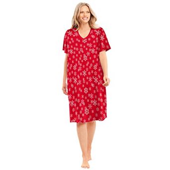 Dreams & Co. Plus Size Print Sleepshirt