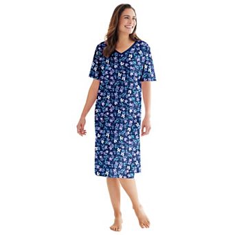 Dreams & Co. Plus Size Print Sleepshirt