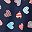 Navy Americana Heart