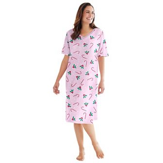 Dreams & Co. Plus Size Print Sleepshirt