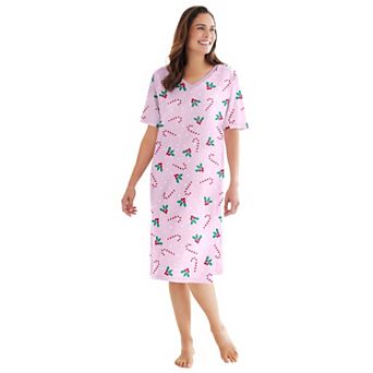 Dreams & Co. Plus Size Print Sleepshirt
