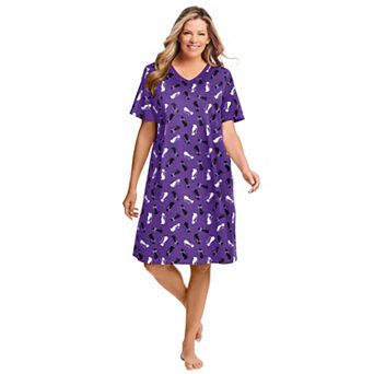 Dreams & Co. Plus Size Print Sleepshirt