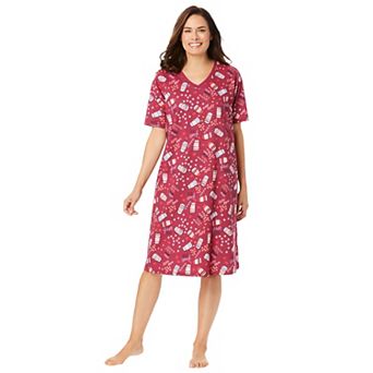 Dreams & Co. Plus Size Print Sleepshirt