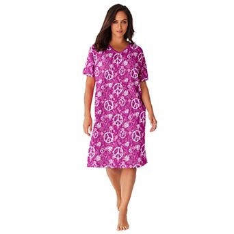 Dreams & Co. Plus Size Print Sleepshirt