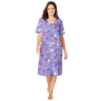 Dreams & Co. Plus Size Print Sleepshirt