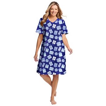 Dreams & Co. Plus Size Print Sleepshirt