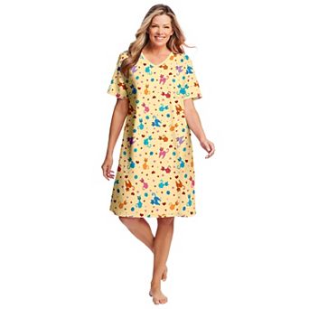 Dreams & Co. Plus Size Print Sleepshirt