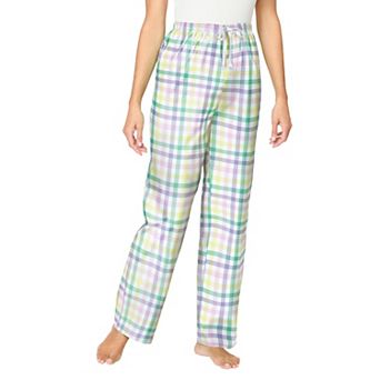 Dreams & Co. Plus Size Woven Sleep Pant