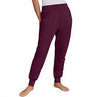ellos Women's Plus Size Knit Jogger Sleep Pants