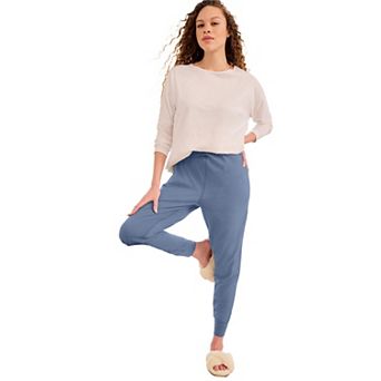 ellos Women's Plus Size Knit Jogger Sleep Pants