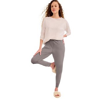 ellos Women's Plus Size Knit Jogger Sleep Pants
