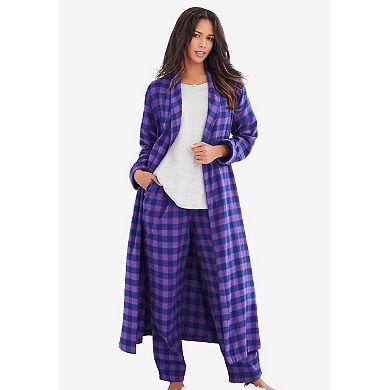 Dreams & Co. Plus Size Cotton Flannel Pants