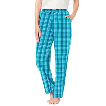 Dreams & Co. Plus Size Cotton Flannel Pants