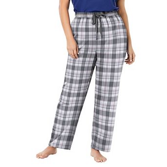 Dreams & Co. Plus Size Cotton Flannel Pants