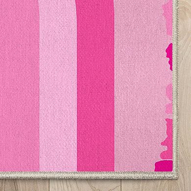Well Woven Apollo Rainbow Pink Modern Area Rug
