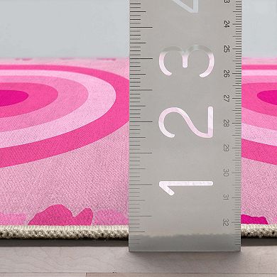 Well Woven Apollo Rainbow Pink Modern Area Rug