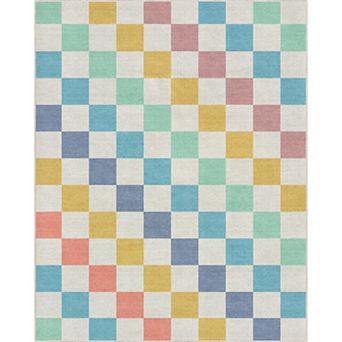 Well Woven Apollo Square Multi Bright Modern Geometric Area Rug