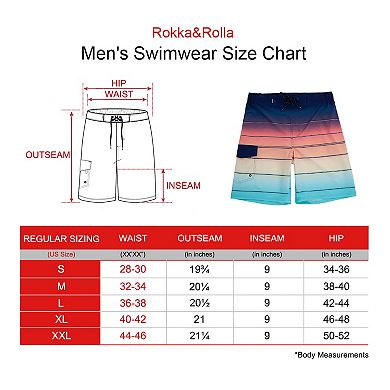 Men's Rokka&Rolla 9-in. Inseam Quick Dry Board Shorts