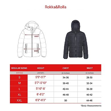Men's Rokka&Rolla Thermal Heat Puffer Jacket