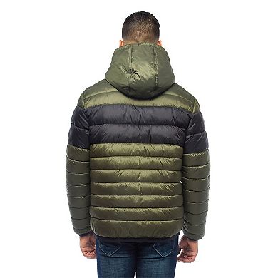 Men's Rokka&Rolla Lightweight Hooded Puffer Jacket