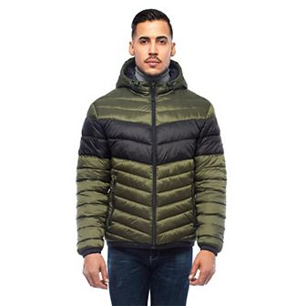 Men's Rokka&Rolla Lightweight Hooded Puffer Jacket