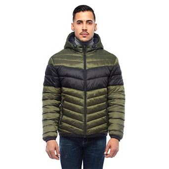 Men's Rokka&Rolla Lightweight Hooded Puffer Jacket