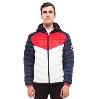 Men's Rokka&Rolla Lightweight Hooded Puffer Jacket