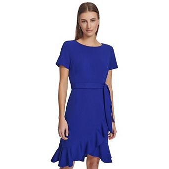 Women's Andrew Marc Flounce Hem Mini Dress