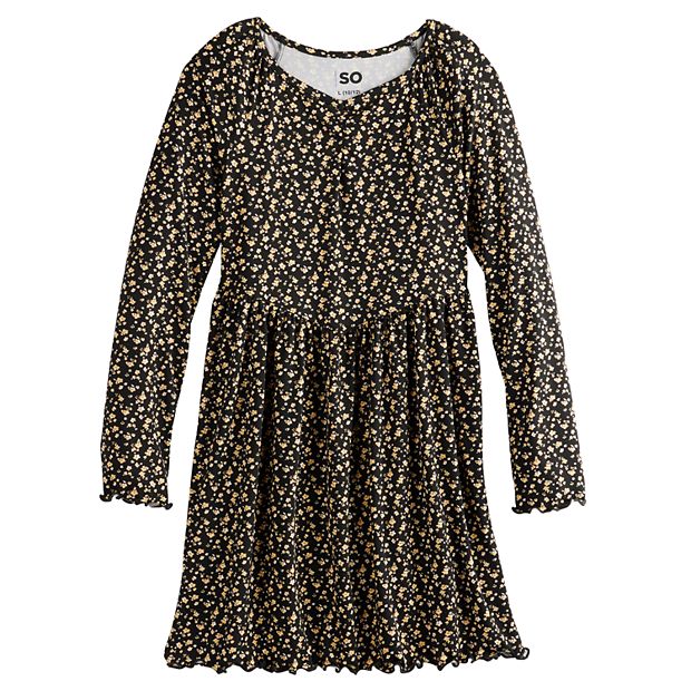 Kohls girls black dress store