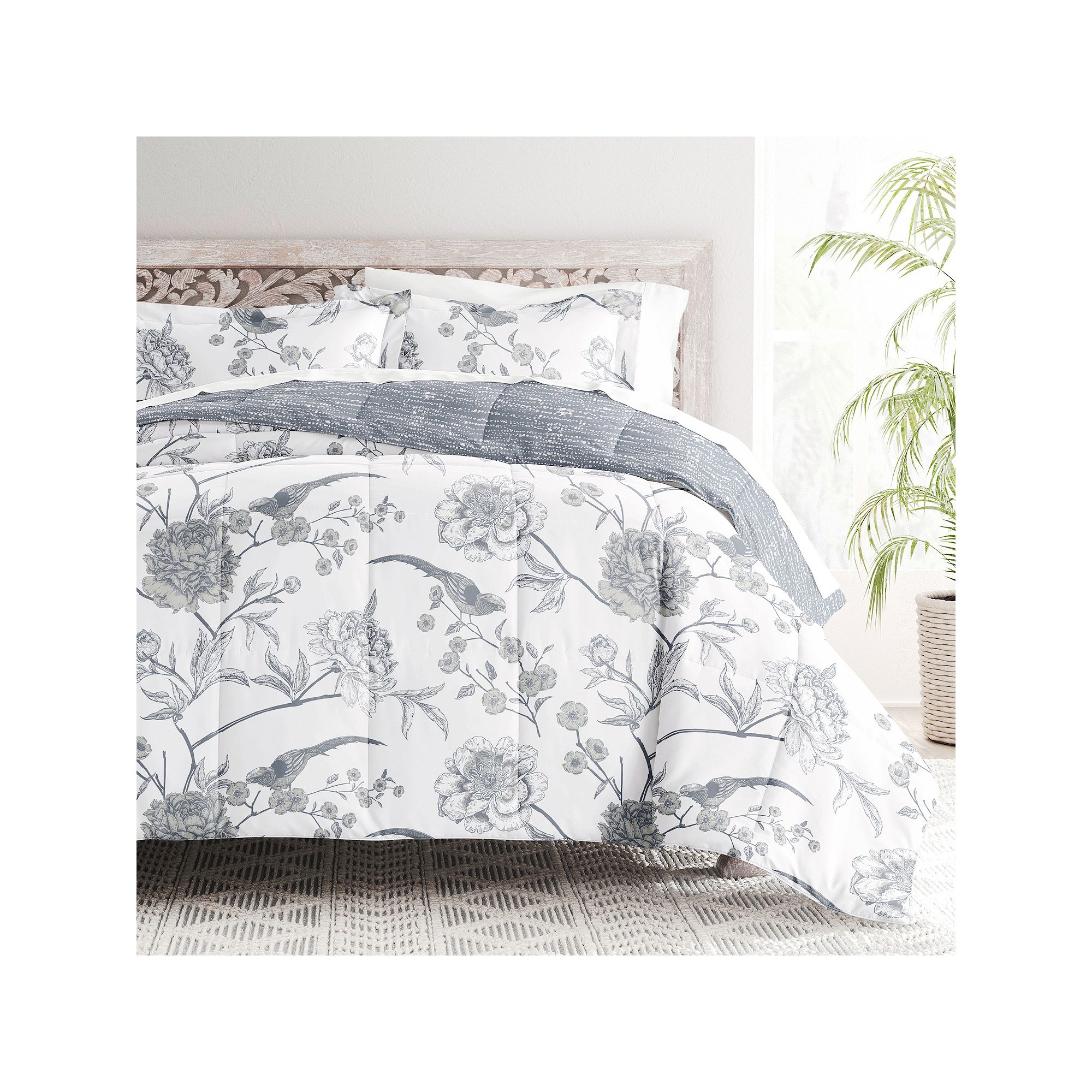 Home Collection Bedding Bundle Patterned Comforter Set, Molly Botanicals Bl