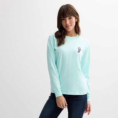 Juniors IVORY ELLA Holiday Stockings Long Sleeve T Shirt