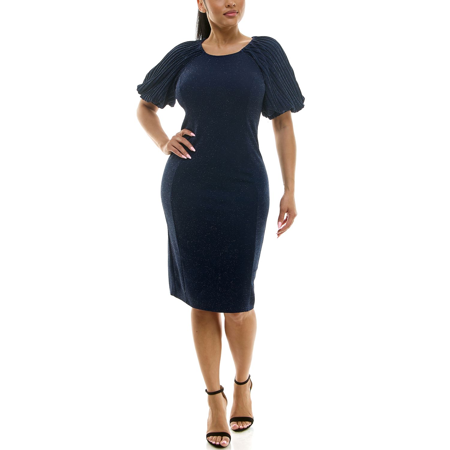 Женские платья Nina Leonard Puff Sleeve Sheath Dress