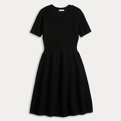 Women's Draper James Short Sleeve Pointelle Sweater Dress
