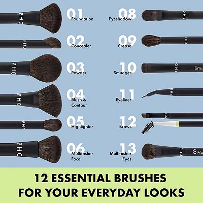 Easential collection make up store brush set 13 piece