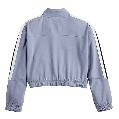 Girls 6-20 Pink Republic Track Jacket with Stripe Trim in Regular & Plus Size