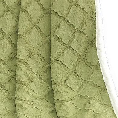 Harper Lane Amalfi Reversible Sherpa Throw Blanket