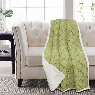 Harper Lane Amalfi Reversible Sherpa Throw Blanket