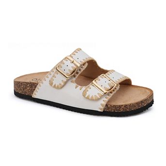 Yoki Gian-218 Women's Double Buckle Cork Sandals