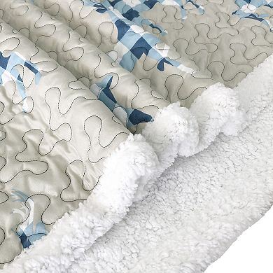 Harper Lane® Claus Sherpa Throw Blanket
