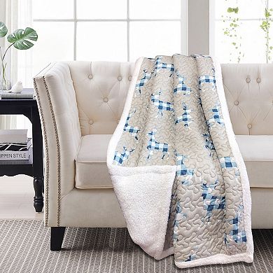 Harper Lane® Claus Sherpa Throw Blanket