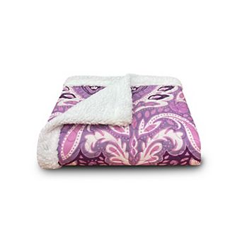 Harper Lane® Felicity Plum Sherpa Throw Blanket
